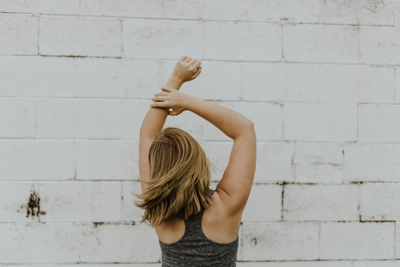 A woman with a healthy immune system