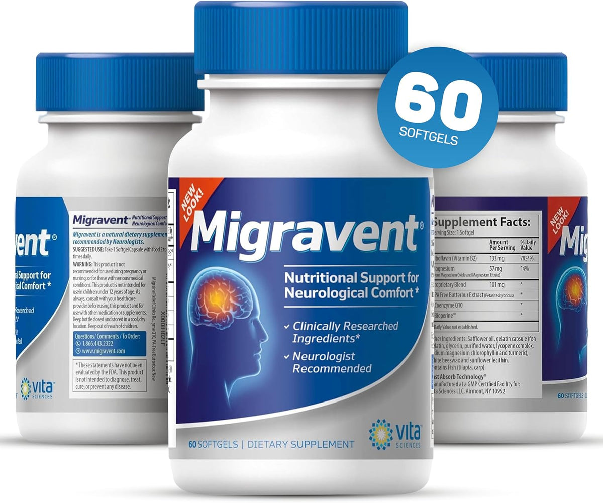 Migravent Migraine Relief Supplement