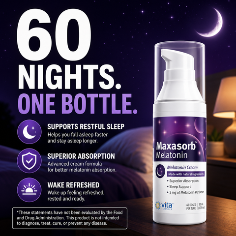 Maxasorb Melatonin Cream – Topical Sleep Support