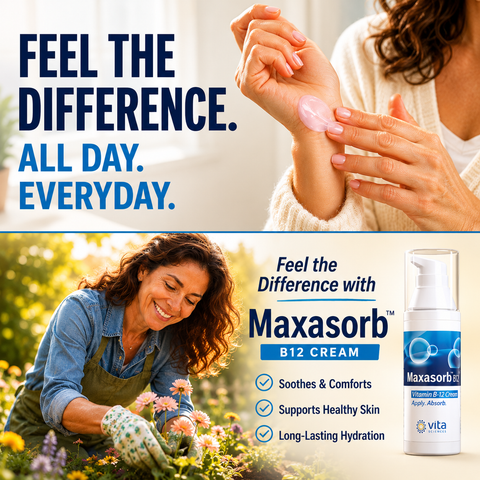 Maxasorb B12 Cream – Vitamin B12 Topical Cream