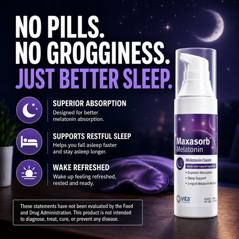 Maxasorb Melatonin Cream – Topical Sleep Support